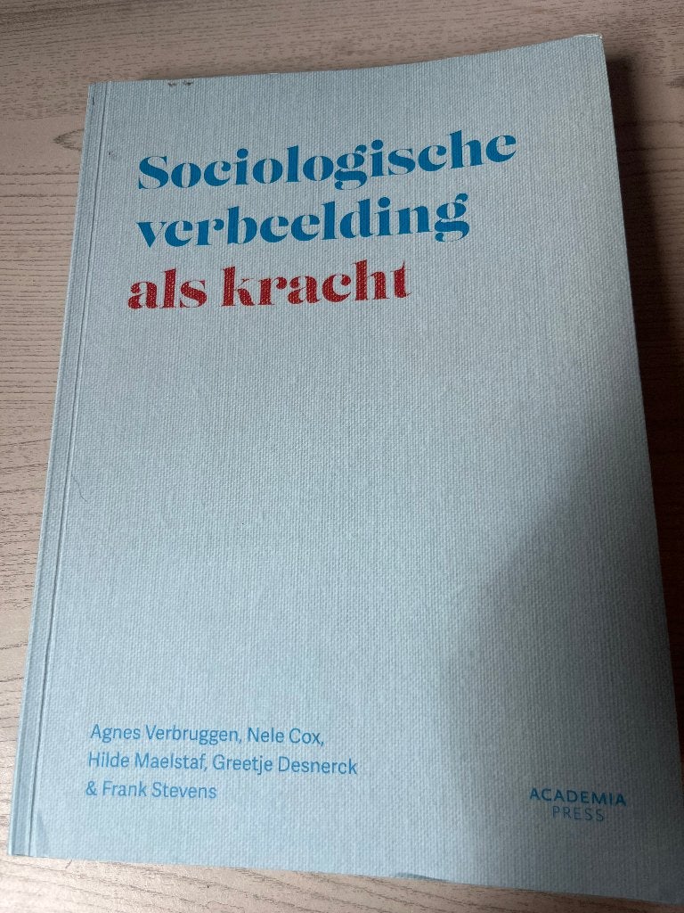 Sociologische verbeelding als kracht, Livres, Livres d'étude & Cours, Enlèvement ou Envoi, Comme neuf, Enseignement supérieur