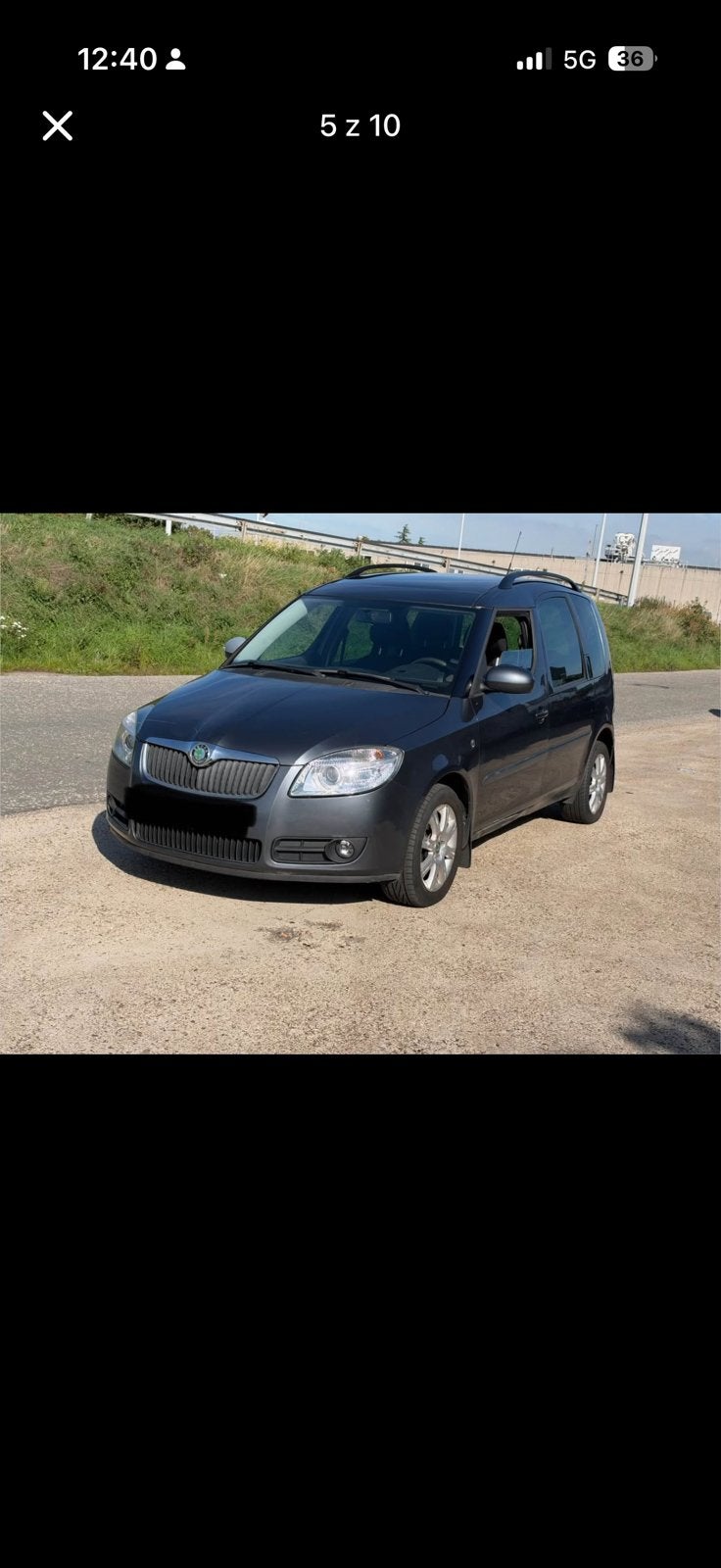 Škoda Roomster 1.9tdi 2009 facelift, Voorwielaandrijving, Stof, Zwart, 4 cilinders