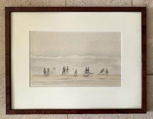 Langs het strand met figuren - ca. 1980, Ophalen of Verzenden