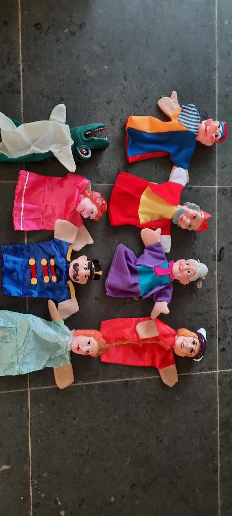 Poppenkast poppen, Ophalen of Verzenden, Gebruikt