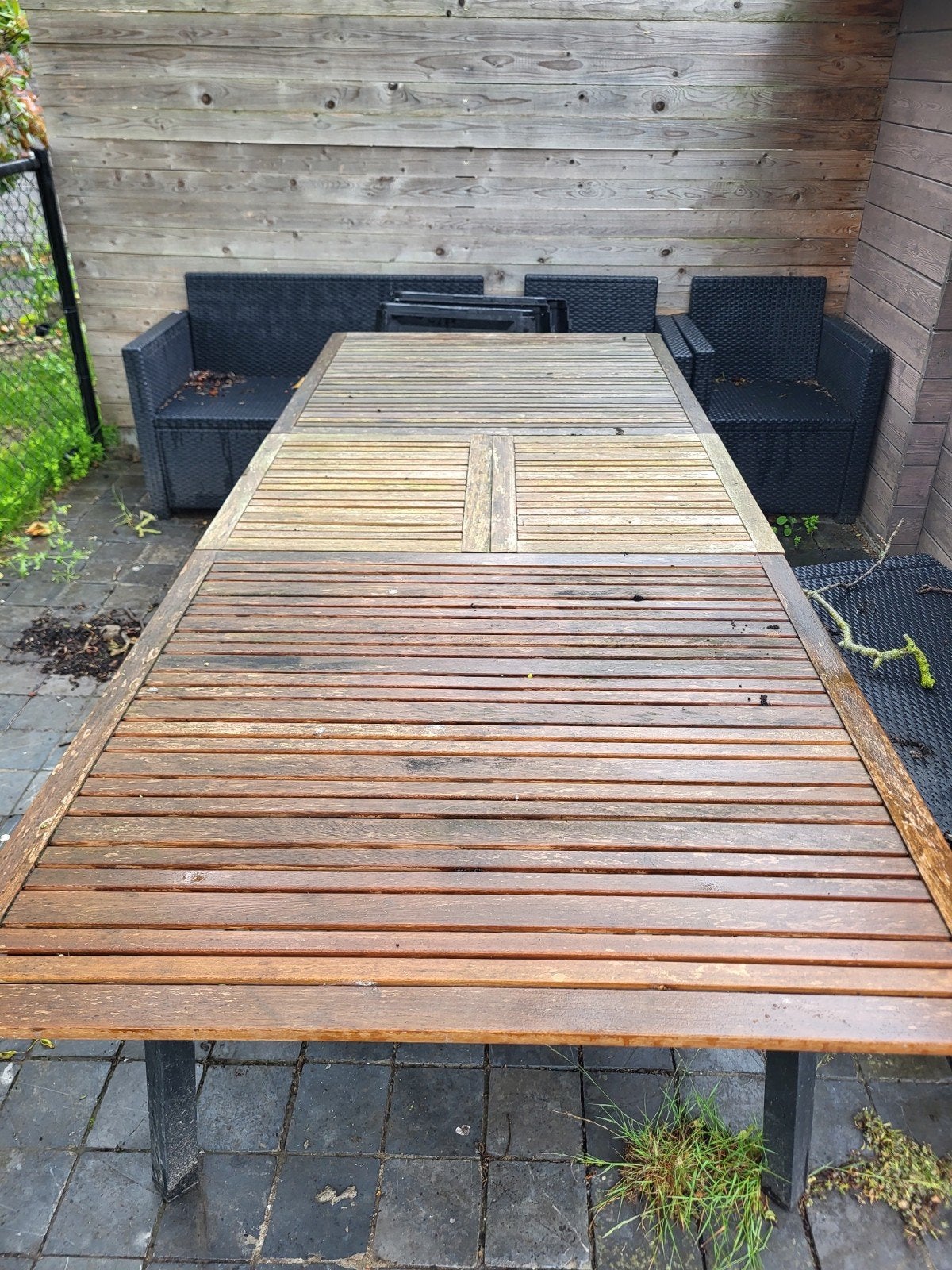 Gratis Tuintafel + 6 stoelen, Tuin en Terras, Ophalen