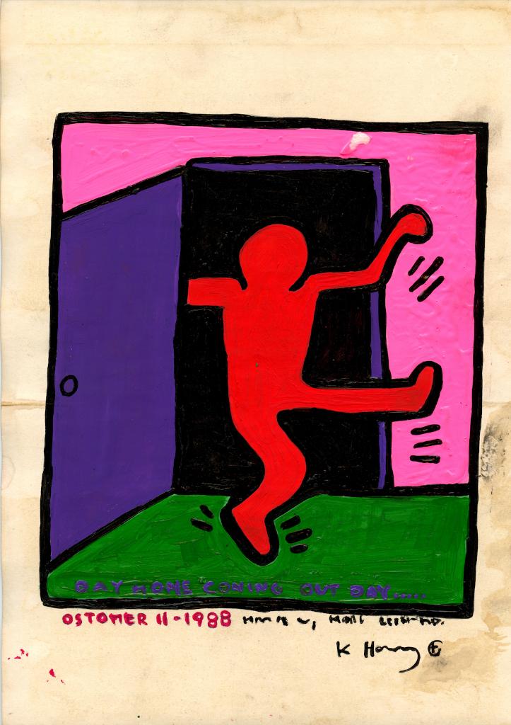 Keith Haring Artwork, Antiquités & Art, Art | Peinture | Moderne, Envoi, Signé, Impression