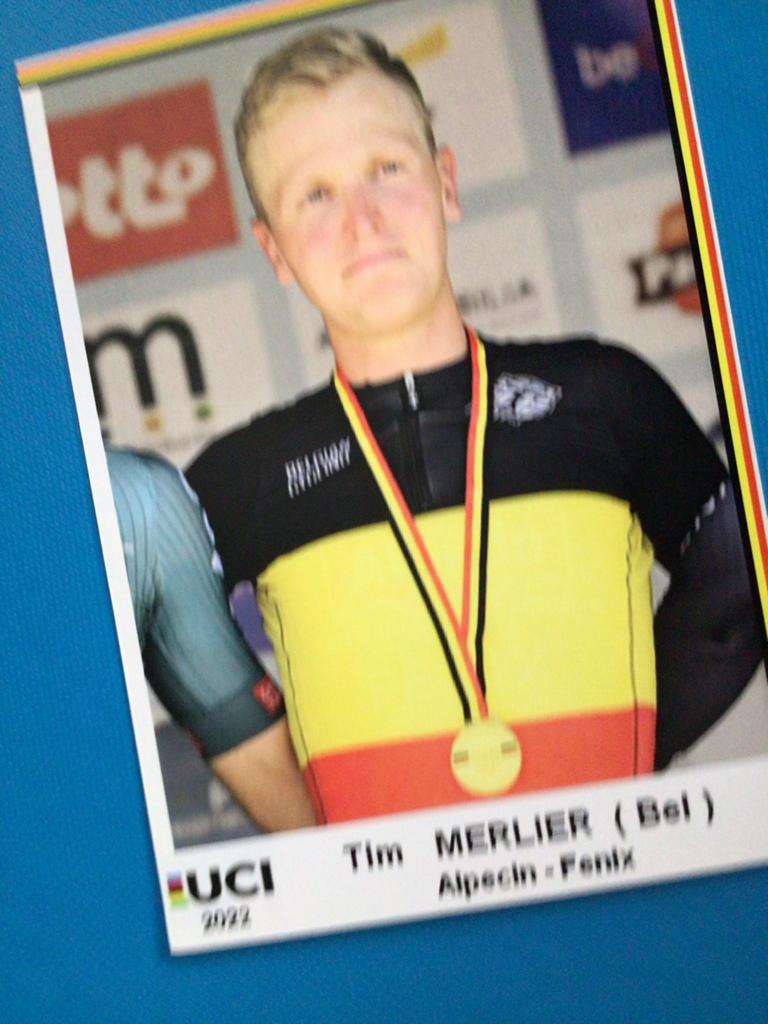 wielerkaart  2022 bk  team alpecin tim merlier, Verzenden, Zo goed als nieuw