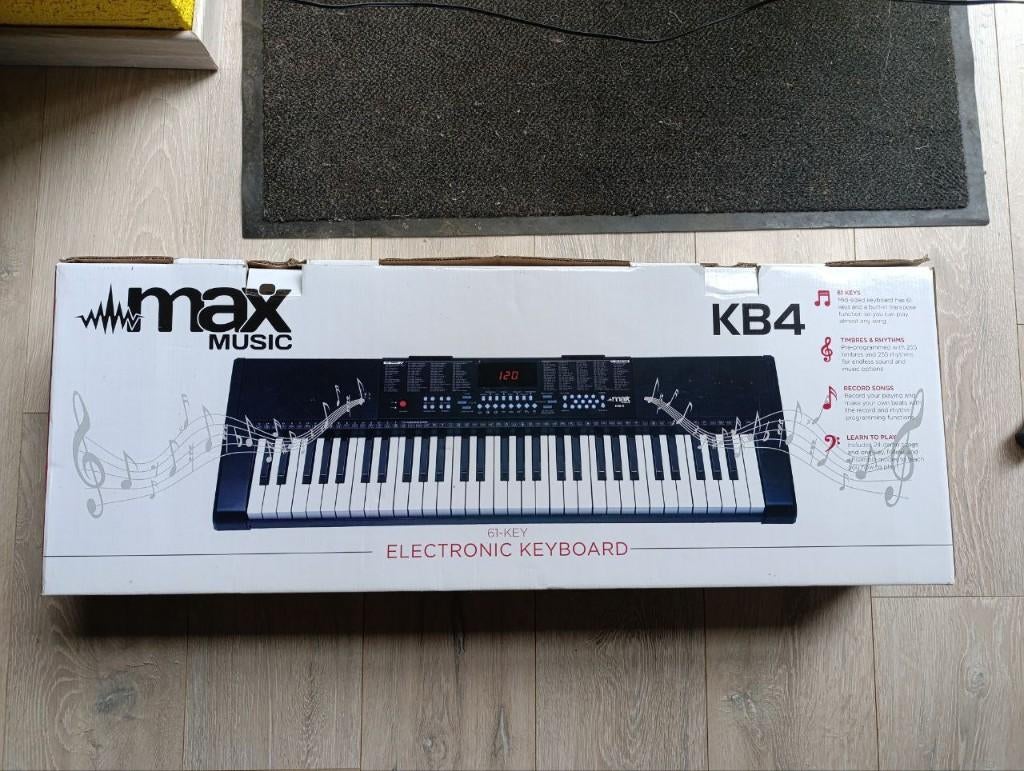keyboard max KB4 met staander, Muziek en Instrumenten, Met standaard, Ophalen, Overige merken, 61 toetsen