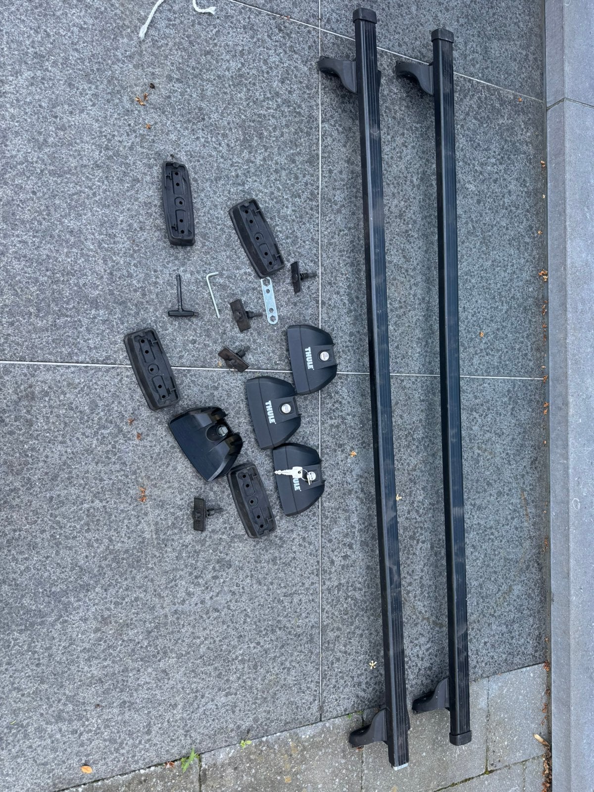 Thule dakdrager renault espace iv met square bar, Ophalen, Zo goed als nieuw