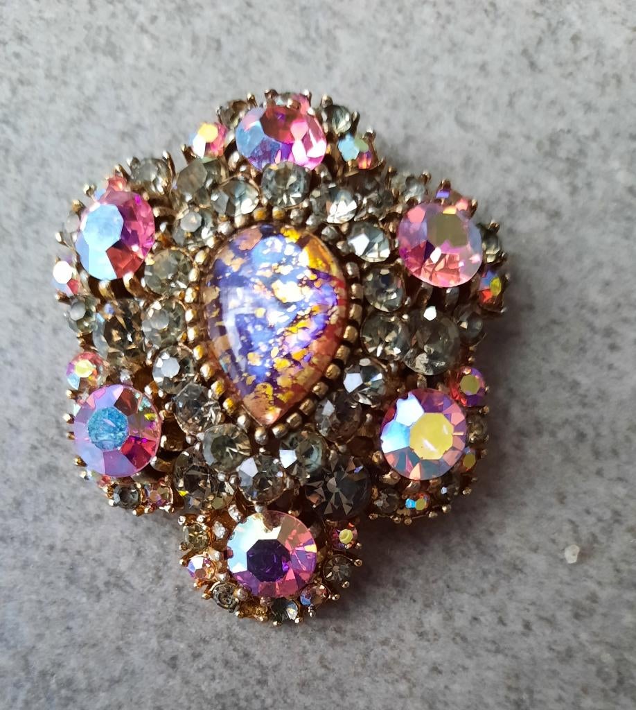 Antieke broche, Bijoux, Sacs & Beauté, Broches, Autres couleurs, 4 à 7 cm, Enlèvement, Utilisé
