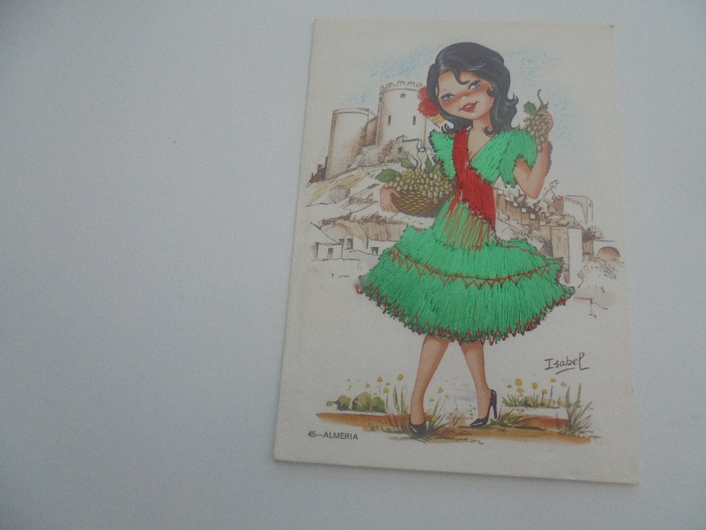 spaanse klederdracht, Verzamelen, Postkaarten | Themakaarten, Ophalen of Verzenden, 1980 tot heden, Ongelopen, Klederdracht