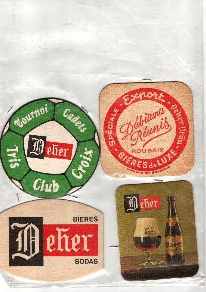 OUDE DEHER BIERVILTJES FRANKRIJK, Verzenden, Nieuw, Viltje(s)