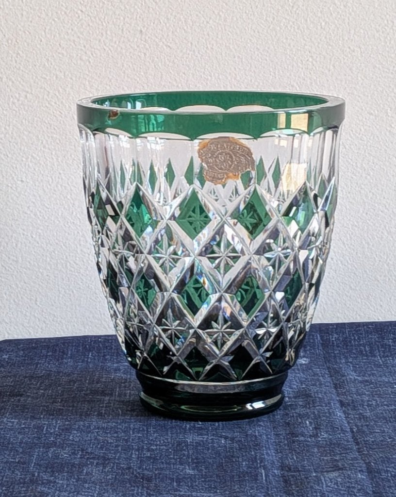 Vase cristal val saint lambert, Enlèvement ou Envoi