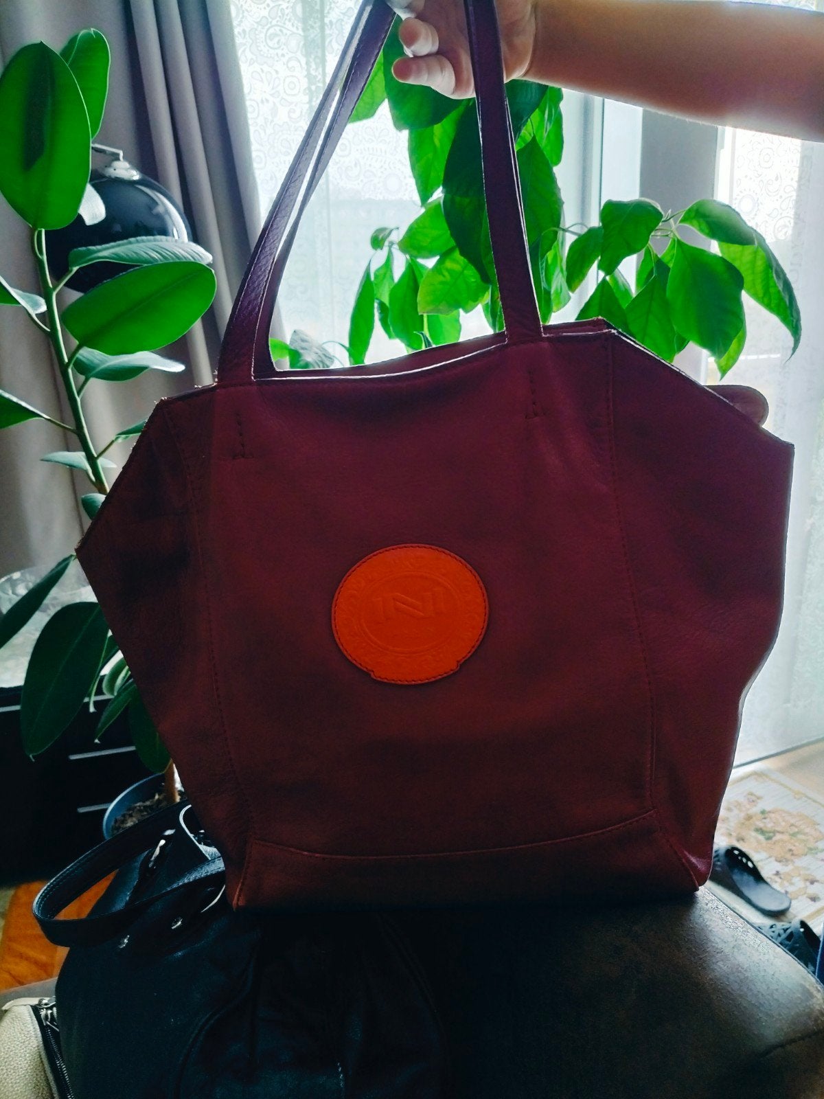 sac en cuir italien Bordo New, Enlèvement ou Envoi, Comme neuf, Moins de 40 cm, 30 cm ou plus