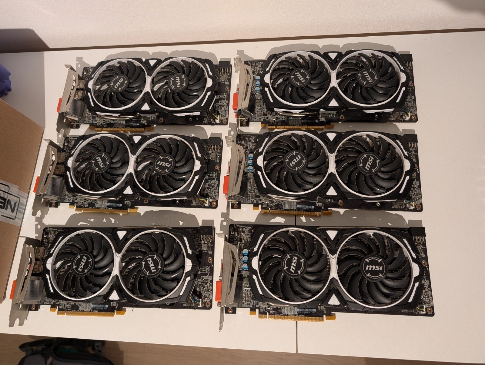 6 x MSI RX 580 8 gb, Computers en Software, Ophalen