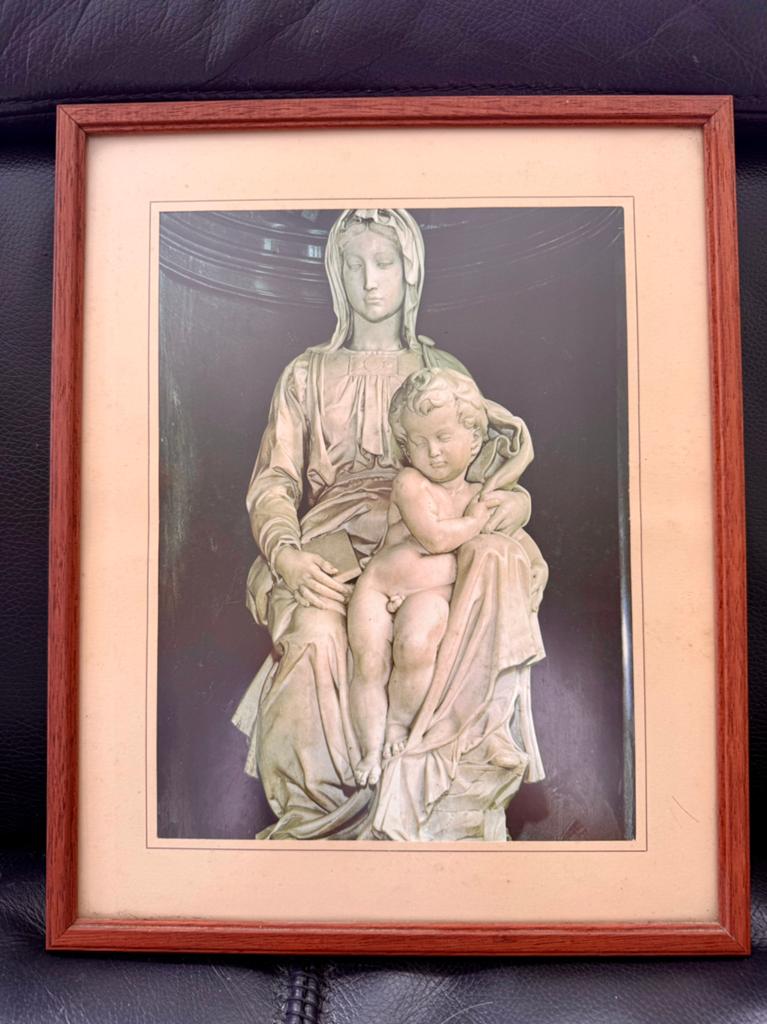 Impression encadrée La Vierge de Bruges (Michel-Ange), Antiquités & Art, Enlèvement