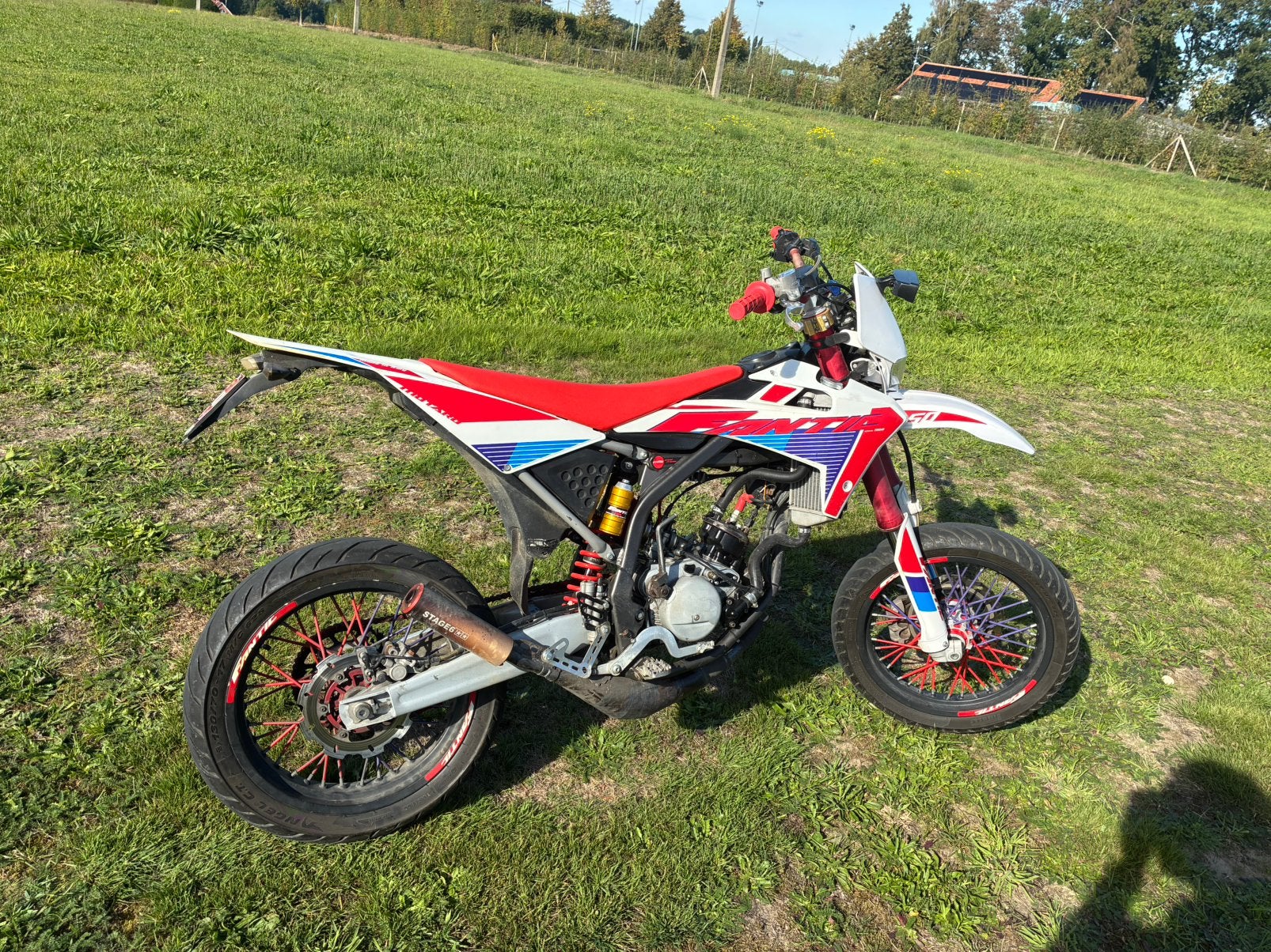Schakelbrommer 50cc fantic competition, Fietsen en Brommers, Ophalen, 6 versnellingen, Gebruikt, Klasse B (45 km/u)