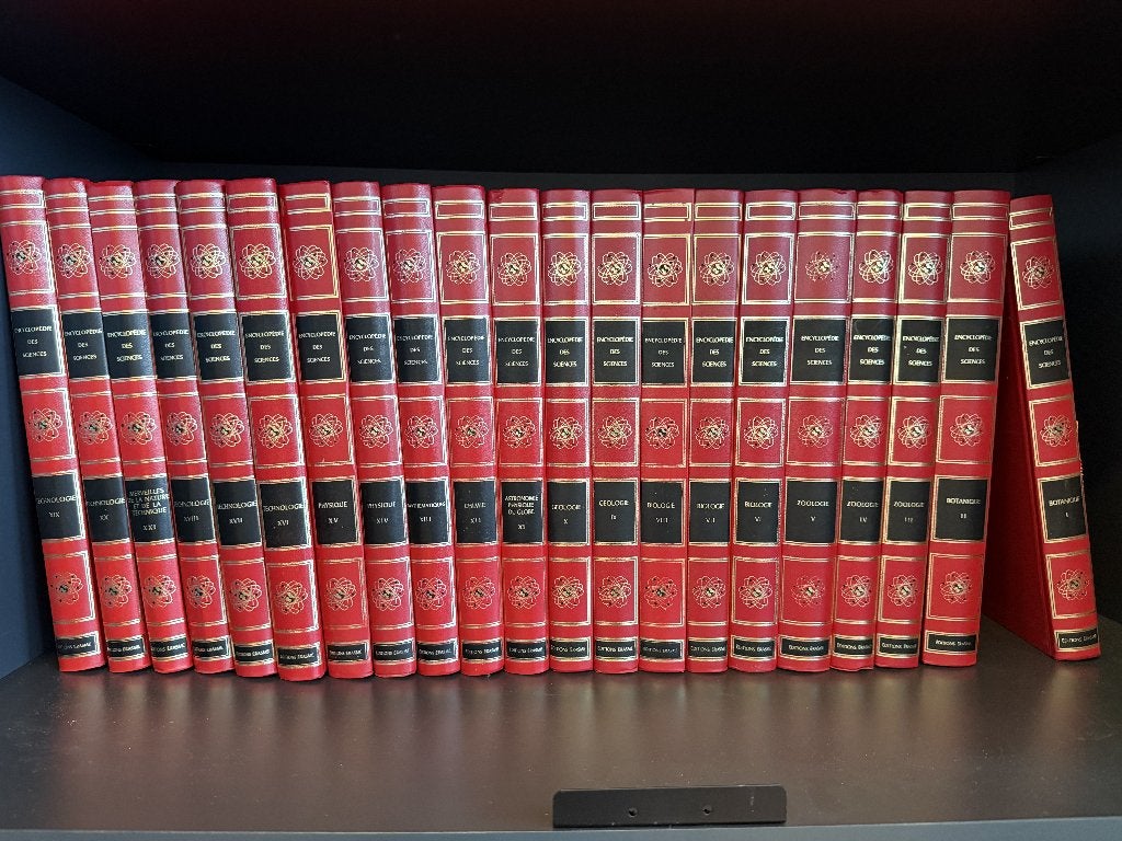 Encyclopédie des sciences – 21 volumes, Enlèvement, Utilisé, Général, Série complète
