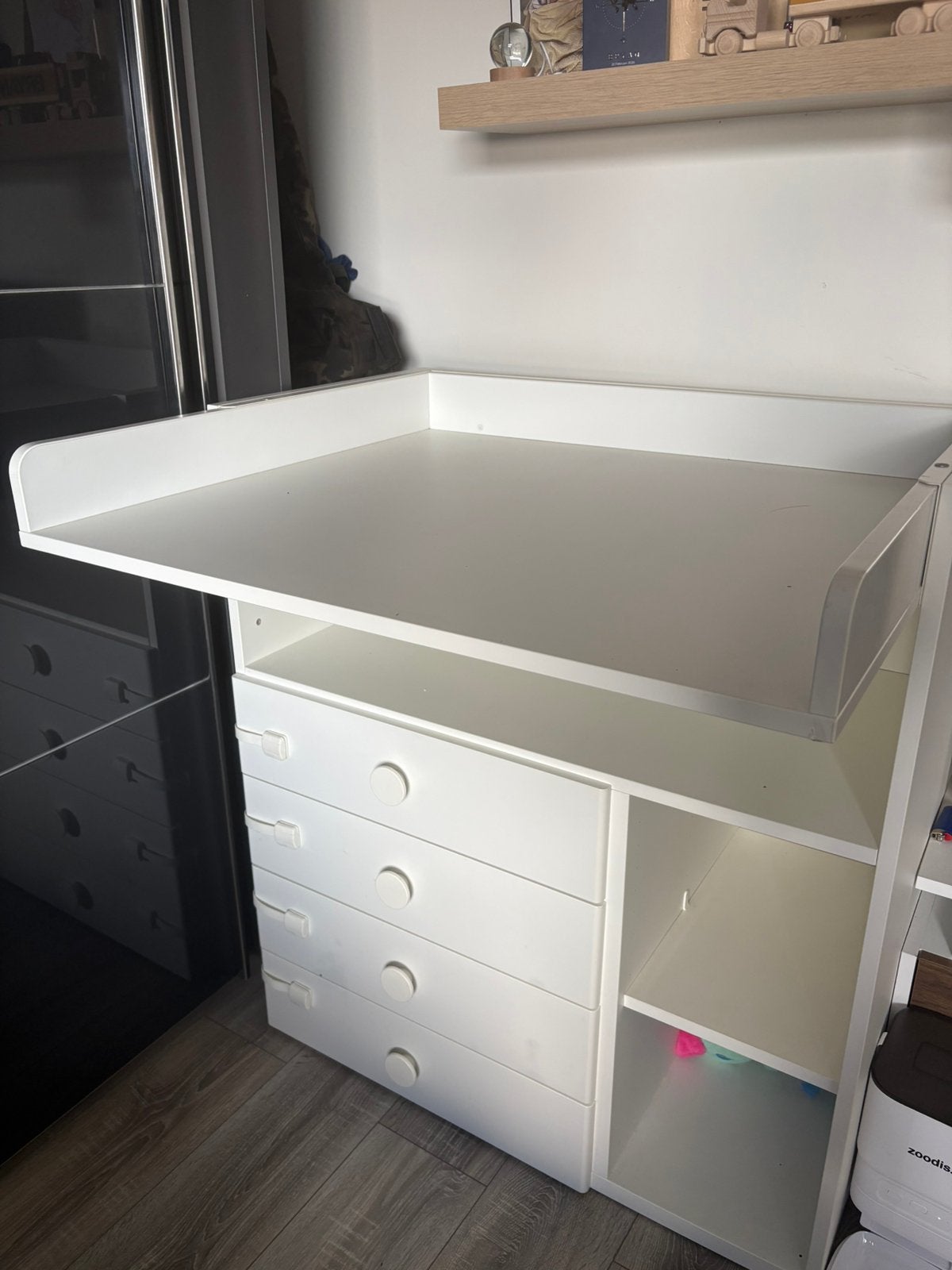 Verzorgingstafel, Kinderen en Baby's, Kinderkamer | Commodes en Kasten, Zo goed als nieuw, Kast, 90 tot 105 cm, 75 tot 100 cm
