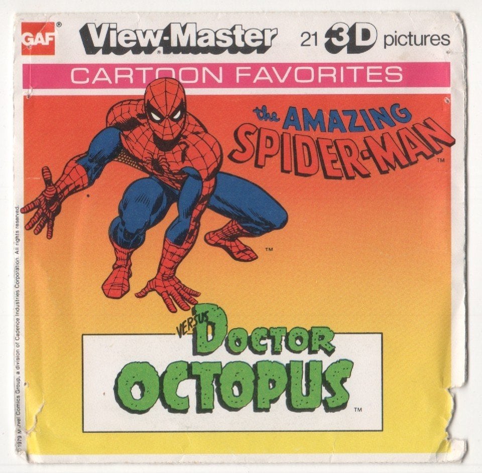View-master Spiderman K 31 + boekje in het Engels, Ophalen of Verzenden