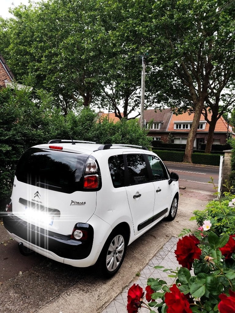 C3 Picasso, Auto's, Citroën, Stof, Zwart, Parkeersensor, Wit
