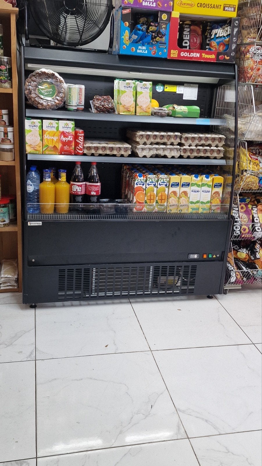 2 wandkoeling 125cm met rolgordijn, Ophalen