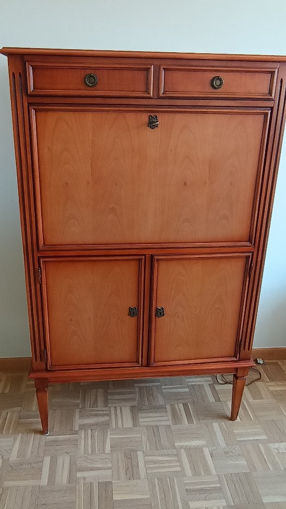 Armore (secrétaire)+ 8 chaises + table à manger Biedermeier, Maison & Meubles, Enlèvement, Comme neuf, Biedermeier