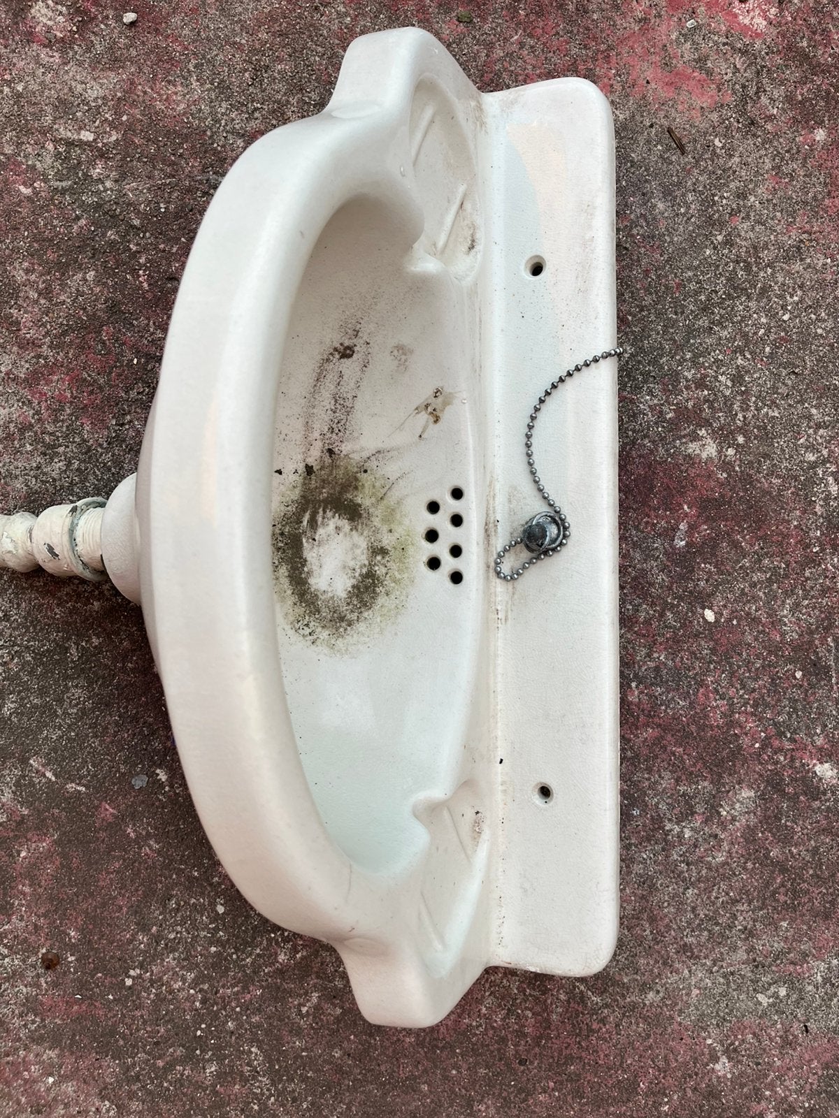 Lavabo, Ophalen of Verzenden, Gebruikt, Steen, Wastafel