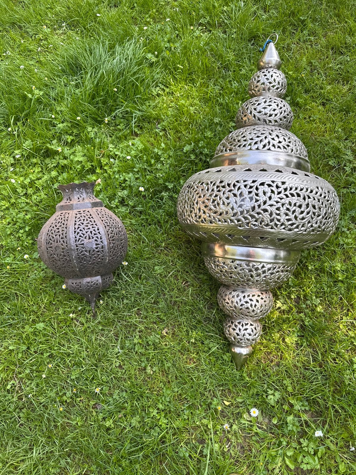 Deux magnifiques lanternes/Twee prachtige lantaarns, Ophalen, Zo goed als nieuw