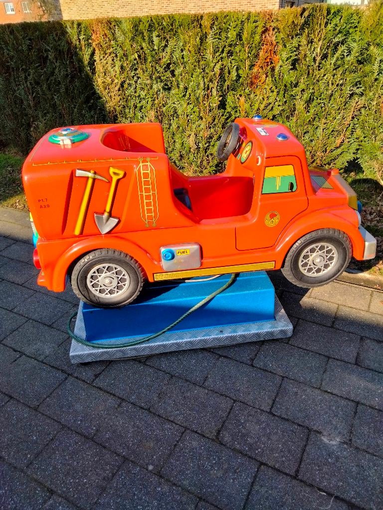 kiddy-ride brandweerwagen, Ophalen, Zo goed als nieuw