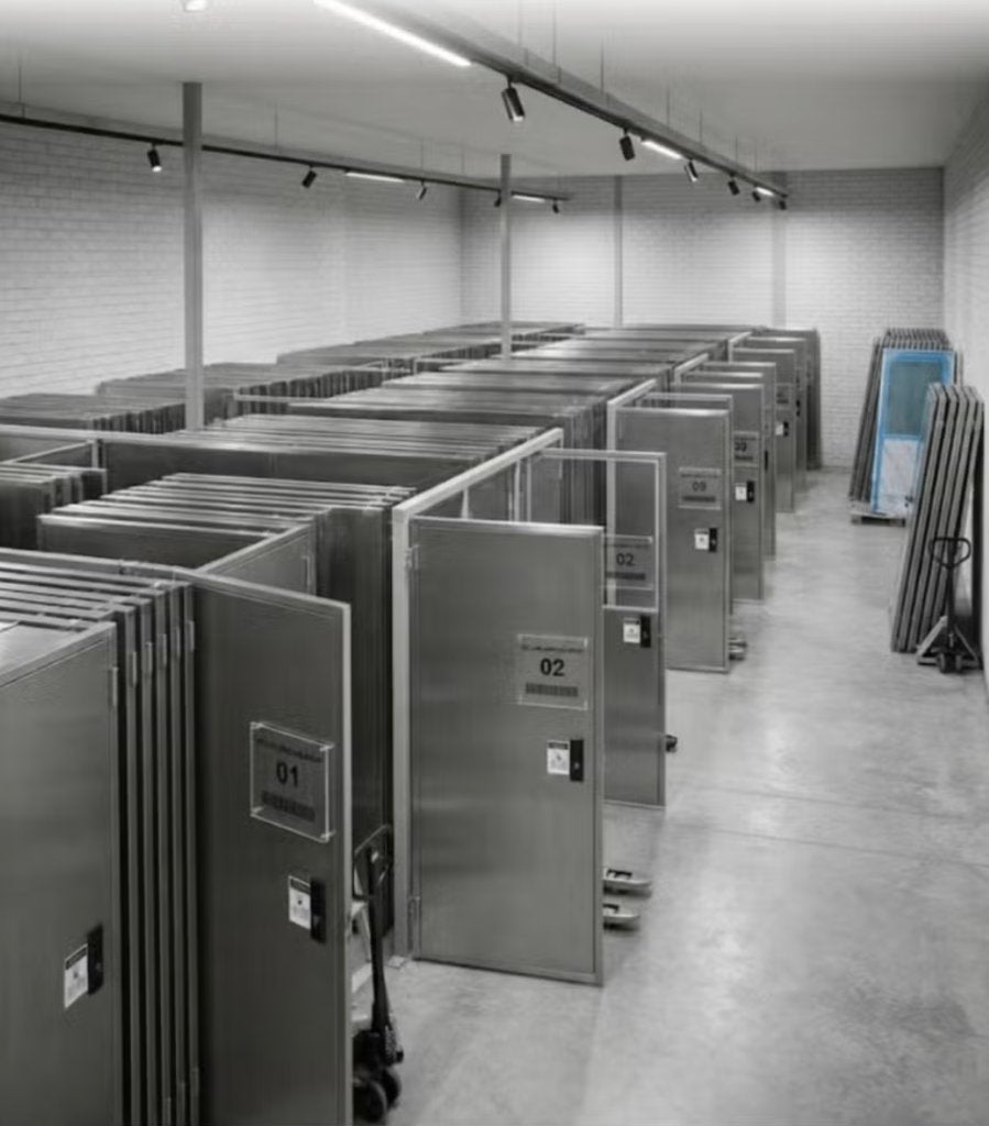 industriedeur metaal geïsoleerd, Doe-het-zelf en Bouw, Ophalen, Gebruikt, Kunststof