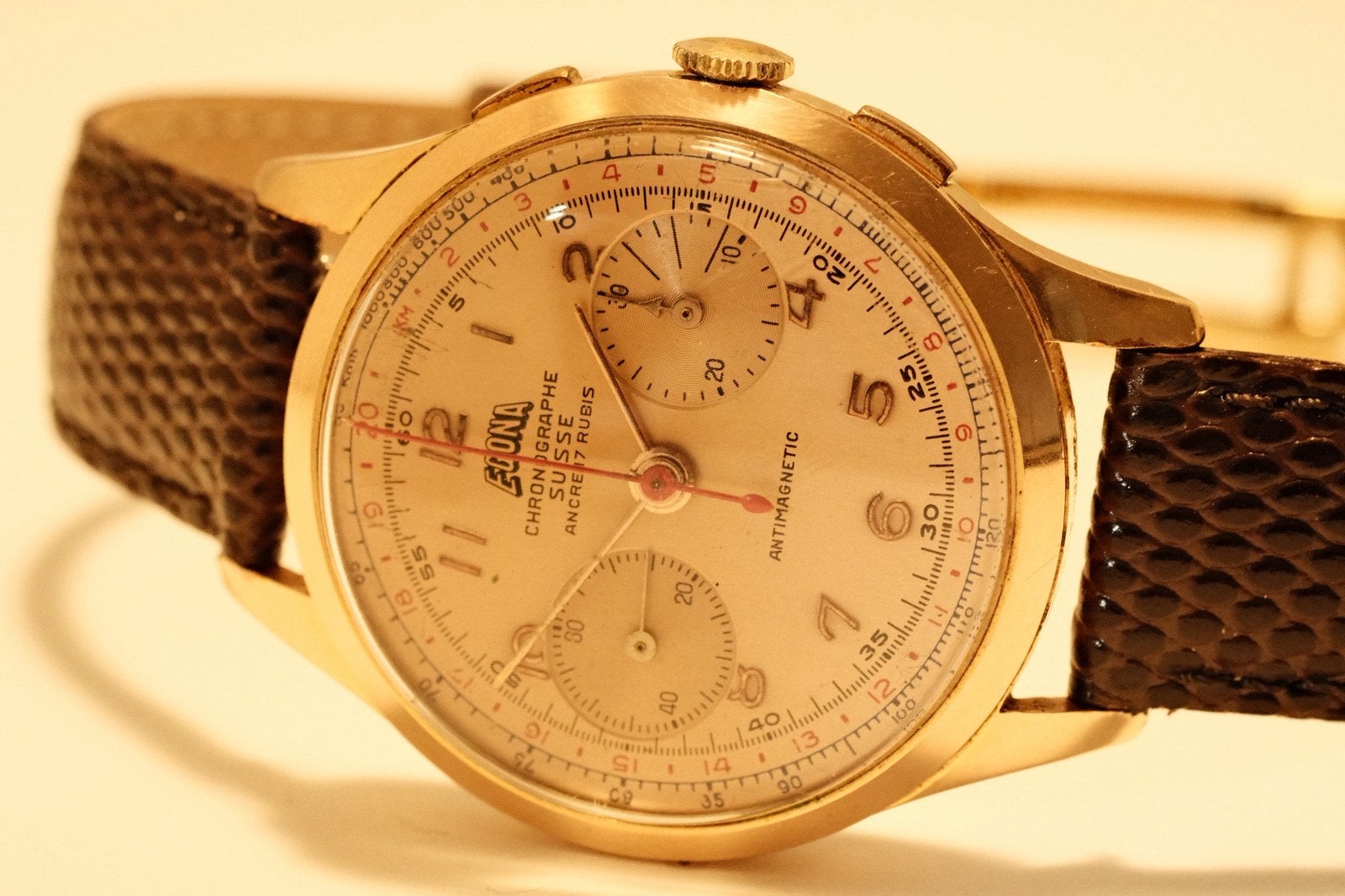 Egona Chronographe Suisse, Enlèvement, Doré, Inconnu