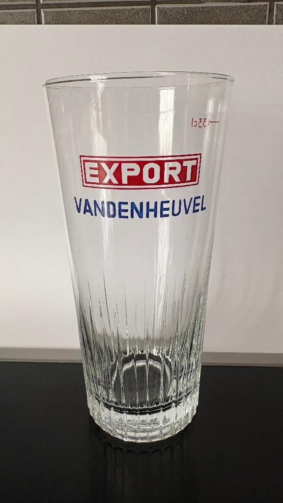 Verre à bière Export VANDENHEUVEL 33 cl, Collections, Enlèvement ou Envoi, Comme neuf, Verre ou Verres, Autres marques