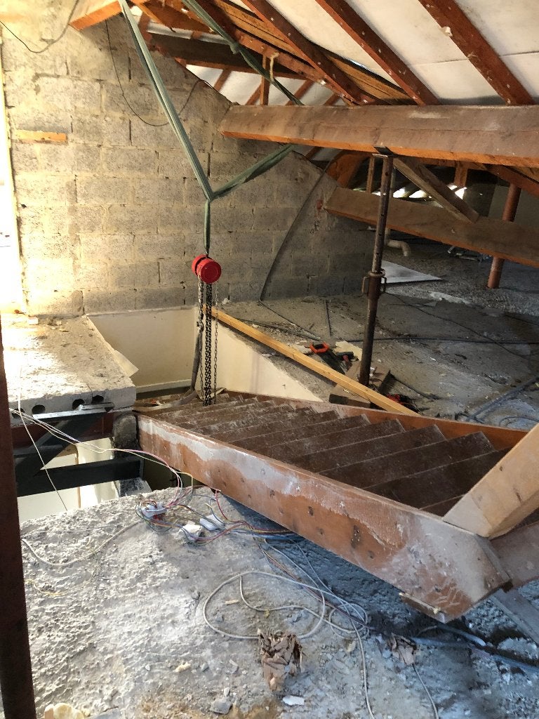 werftrap  houten trap bouwtrap, Ophalen, Gebruikt, Trap, 2 tot 4 meter