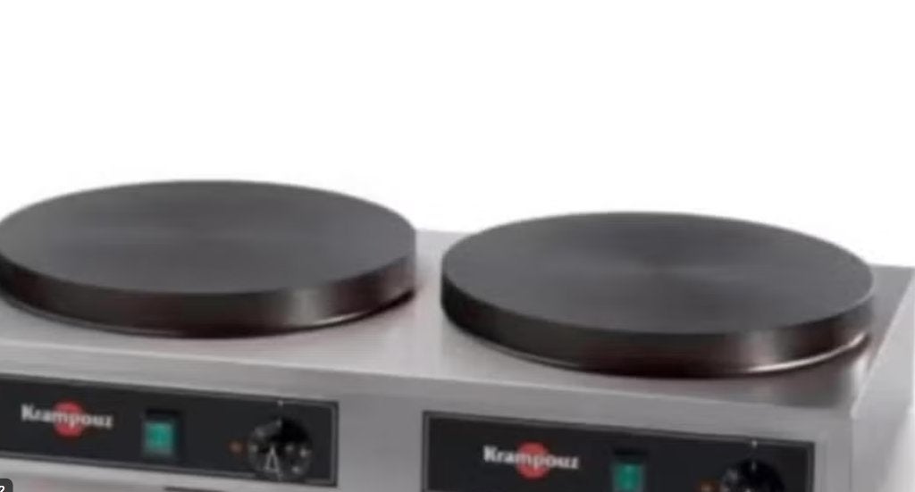 Krampouz Dubbel Pannenkoekenijzer – Professional, Ophalen