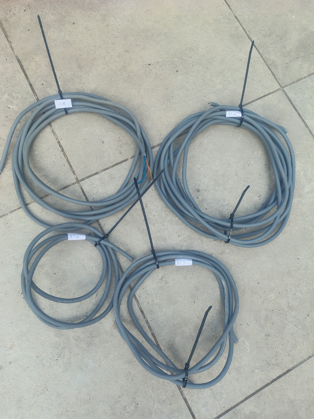 XVB 3G2.5, verschillende lengte, Enlèvement