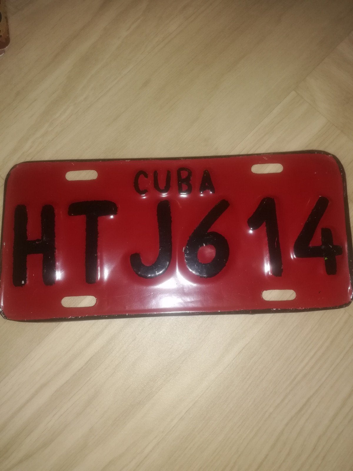 Véritable plaque d immatriculation de Cuba vintage