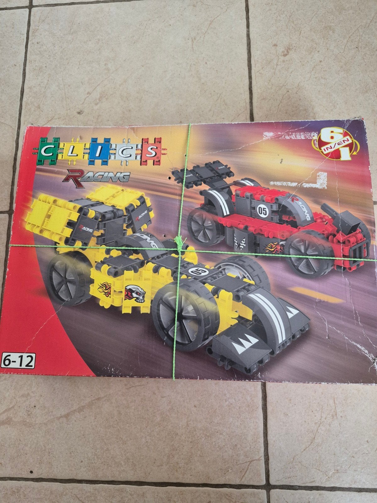 clics racing  met extra clics inclusief boekje modelbouw, Ophalen, Meer dan 50 stukjes, Zo goed als nieuw, 6 jaar of ouder