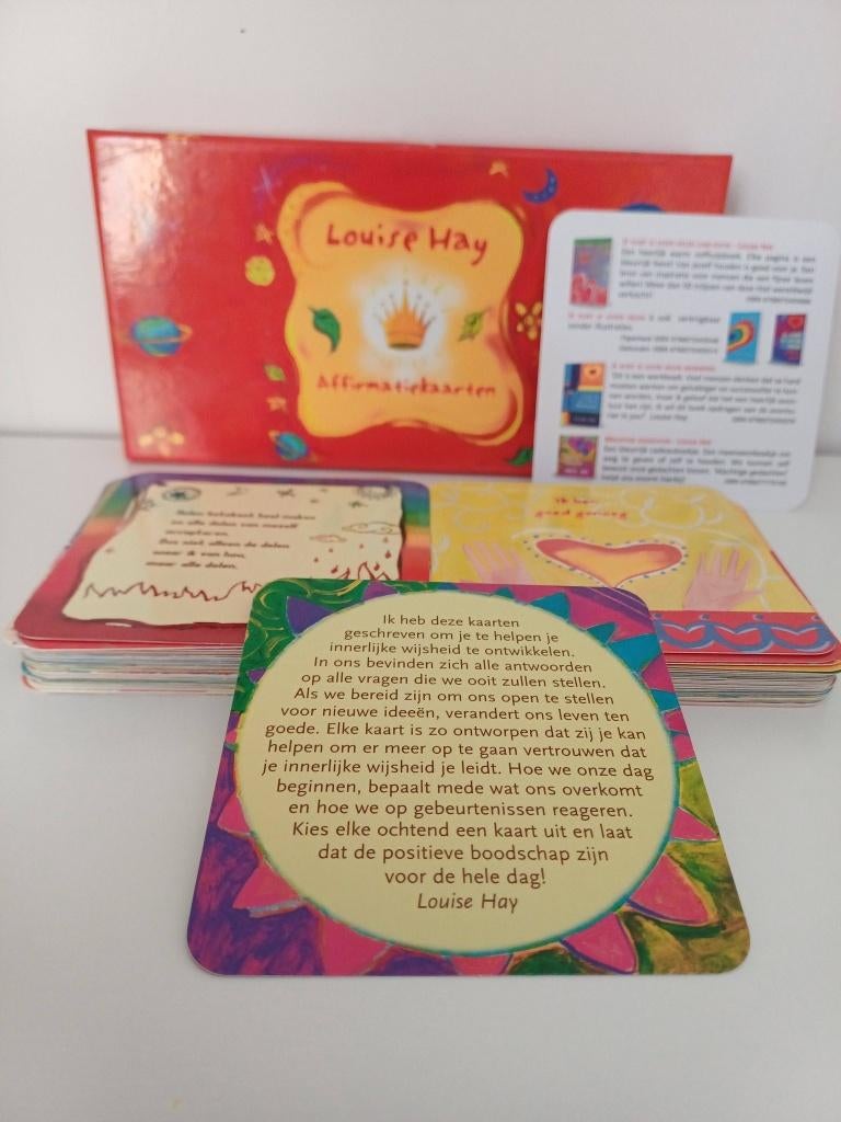 Affirmatiekaarten Louise Hay, Boeken, Tarot of Kaarten leggen, Overige typen, Ophalen of Verzenden, Zo goed als nieuw