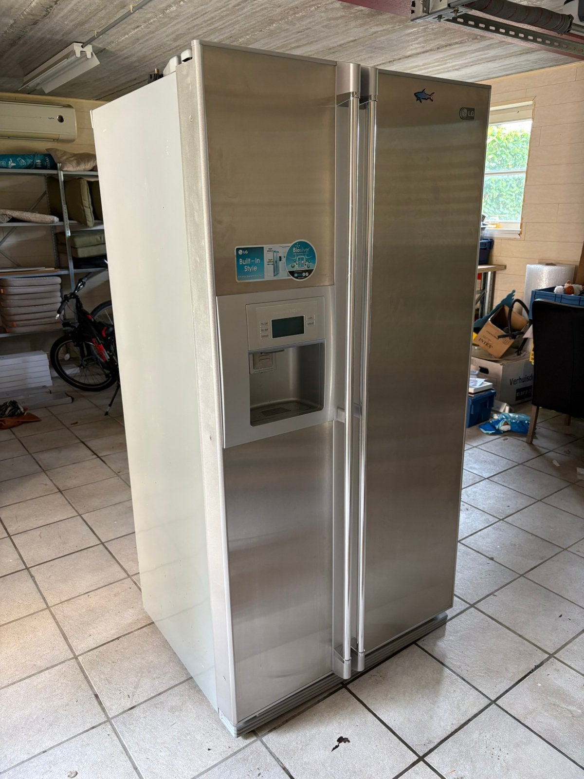 LG Amerikaanse koel-vriescombinatie - Nette staat!, Elektronische apparatuur, Koelkasten en IJskasten, Zo goed als nieuw, Met aparte vriezer