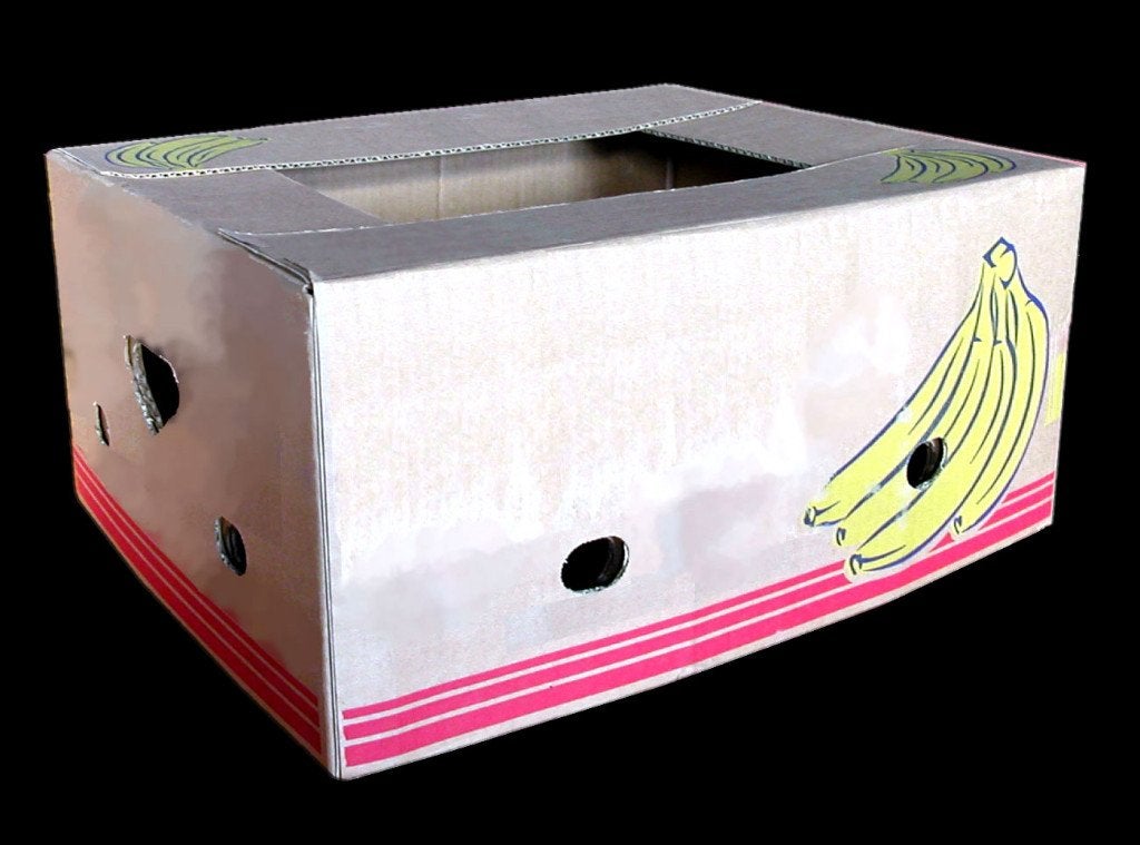 GEZOCHT ! Bananendozen gratis in de buurt van Grimbergen, Enlèvement, Utilisé, Boîte
