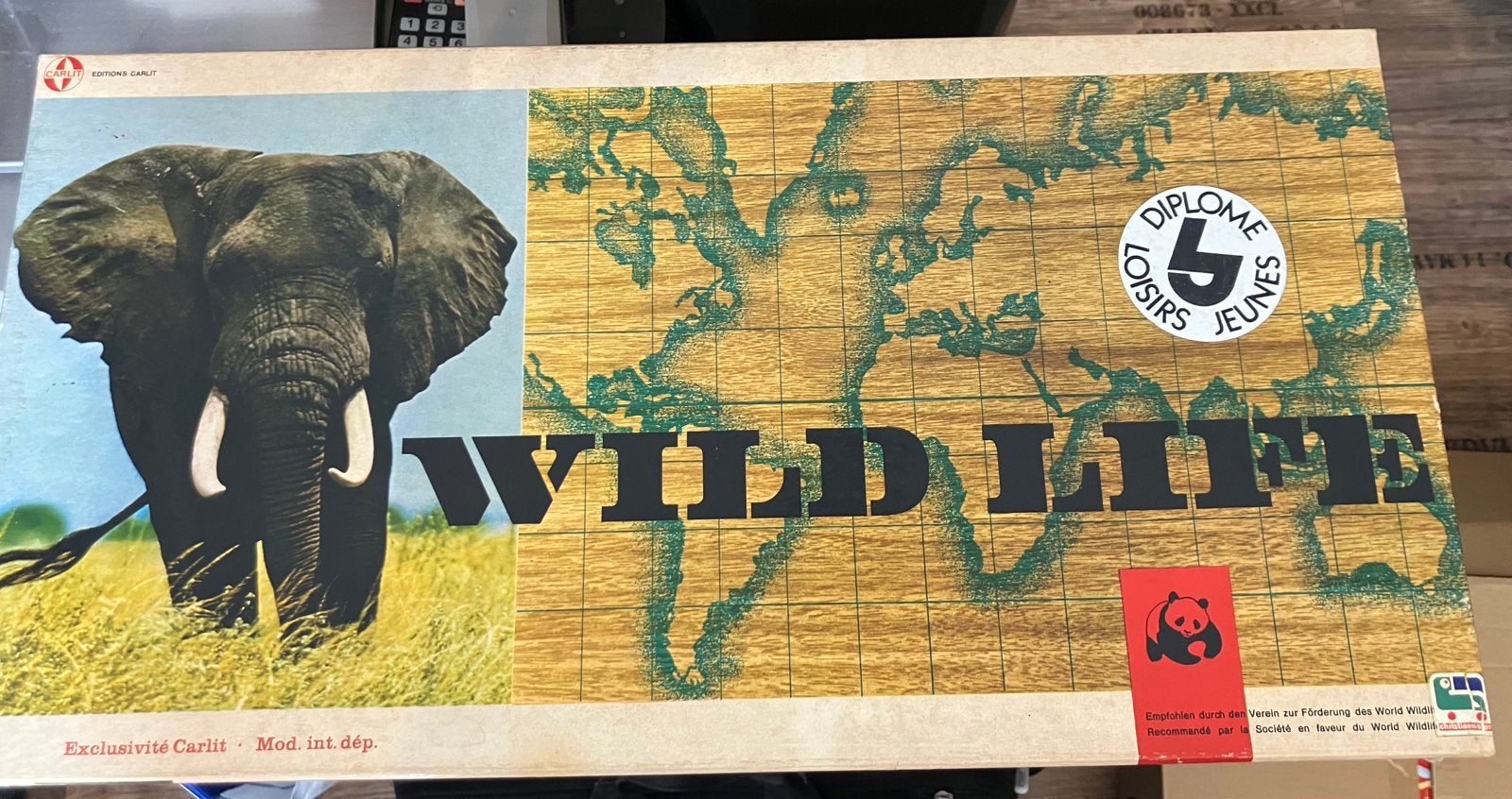 Jeu de société Vintage "WILD LIFE" - Carlit (Années 60), Hobby & Loisirs créatifs, Trois ou quatre joueurs, Enlèvement ou Envoi