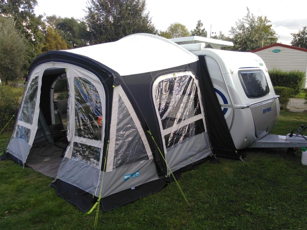 KAMPA POP AIR PRO 340  450€, Caravans en Kamperen, Voortenten en Luifels, Ophalen, Zo goed als nieuw