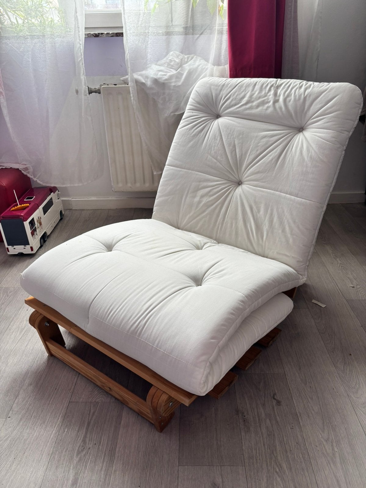 Fauteuil die kan worden omgezet in een bed, Huis en Inrichting, Fauteuils, Ophalen, Gebruikt