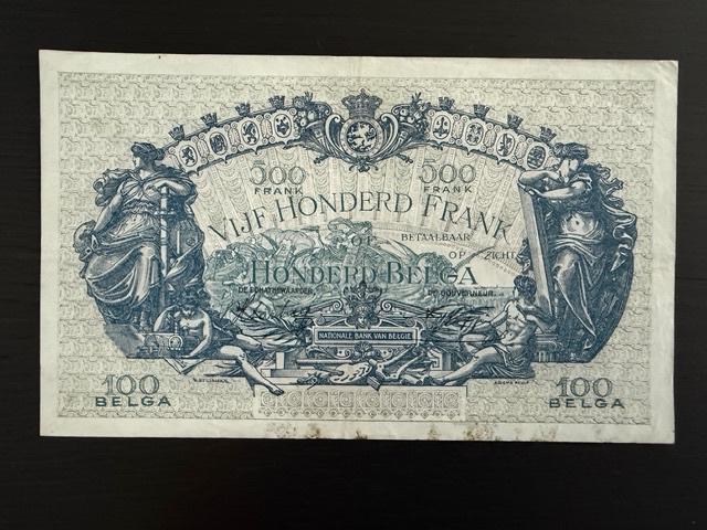 500 francs - 100 francs belges 1941, Timbres & Monnaies, Envoi, Billets en vrac