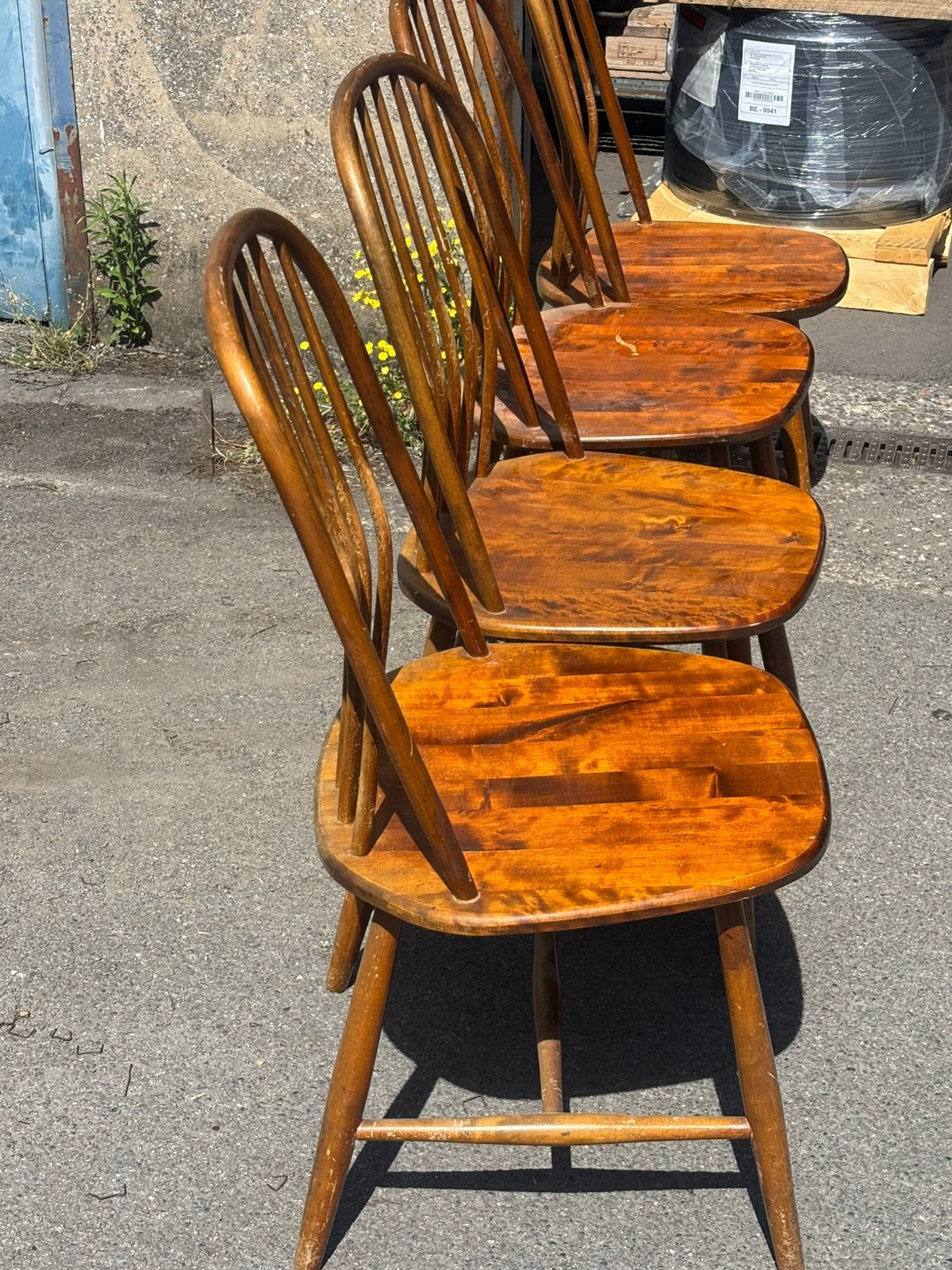 4 vintage Åkerblom stoelen (Zweden) jaren 50-60, Huis en Inrichting, Ophalen, Gebruikt