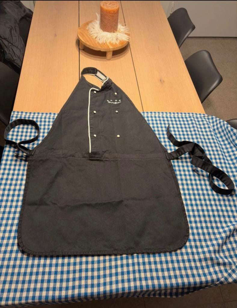 Kitchen Apron - Chef de Cuisine - New, Enlèvement, Neuf, Noir, Tablier