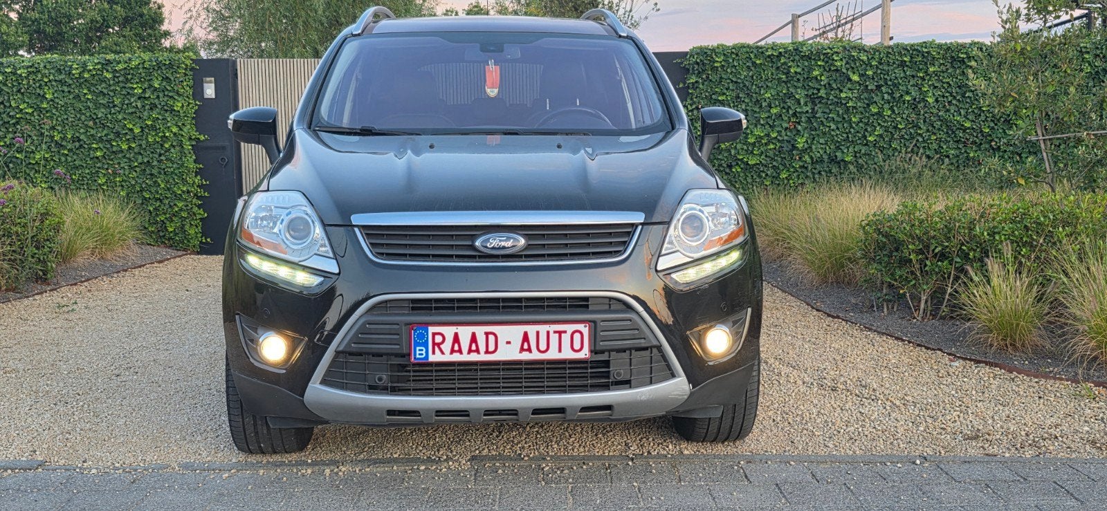 Ford kuga 2.0 Titanium _ automatische transmissie _ 1ste han, Auto's, Ford, Zwart, 4 cilinders, Zwart, Leder
