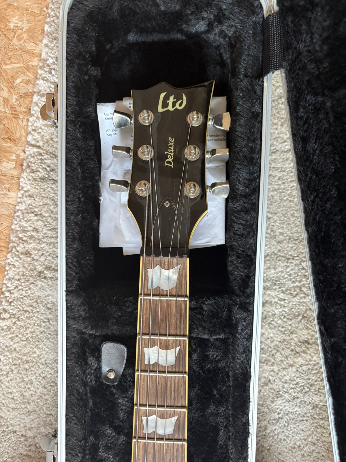 Esp LTD EC-1000T deluxe faded cherry sunburst, Muziek en Instrumenten, Ophalen, Zo goed als nieuw