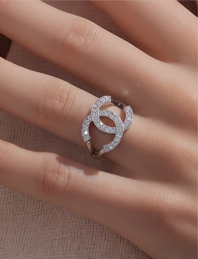 Bague en Or 14K avec diamants naturels, Handtassen en Accessoires, Ringen, Ophalen, Nieuw, Met edelsteen, Dame