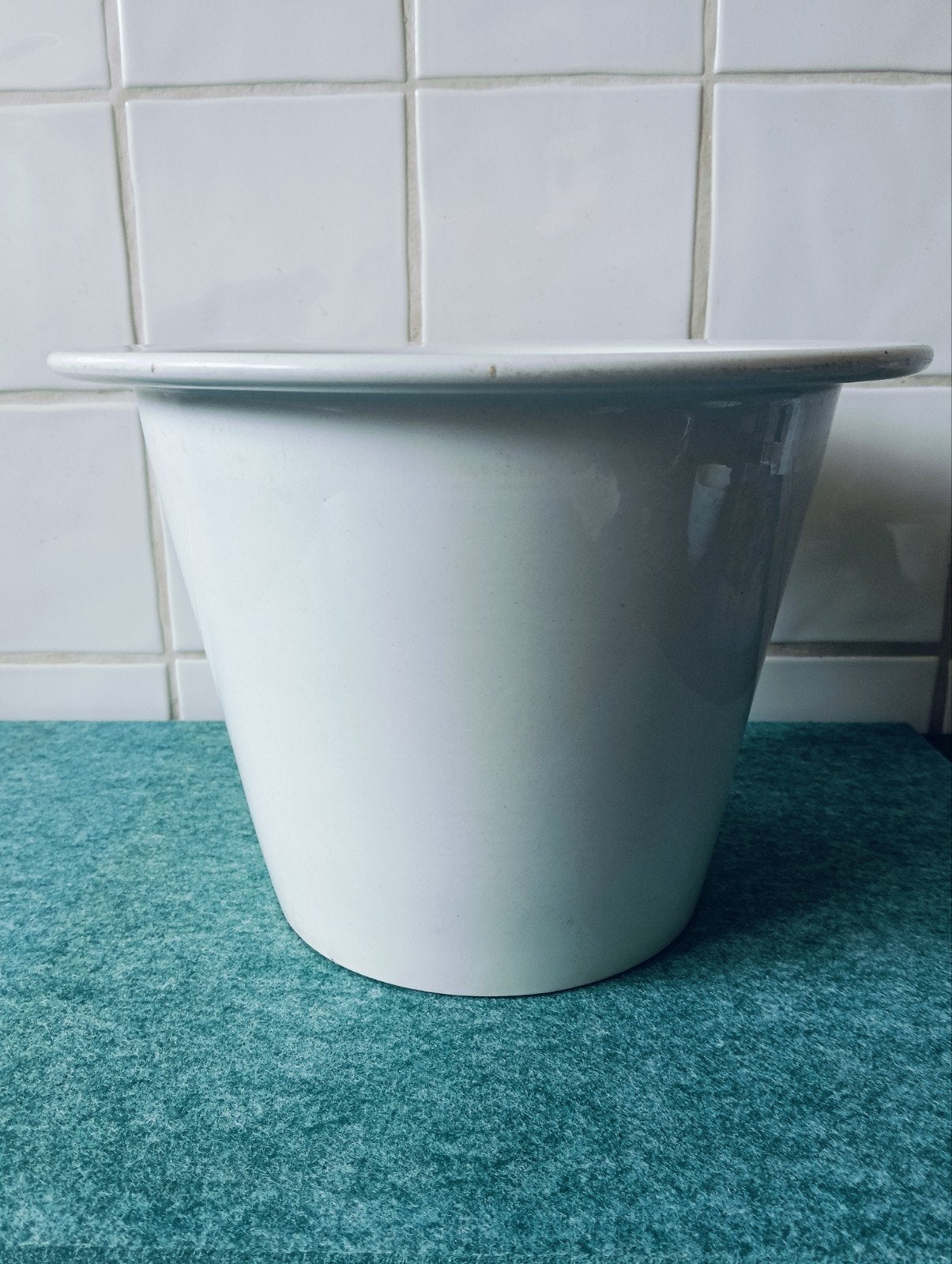 Antieke nachtpot Boch voor nacht toilet stoel, Antiek en Kunst, Ophalen of Verzenden