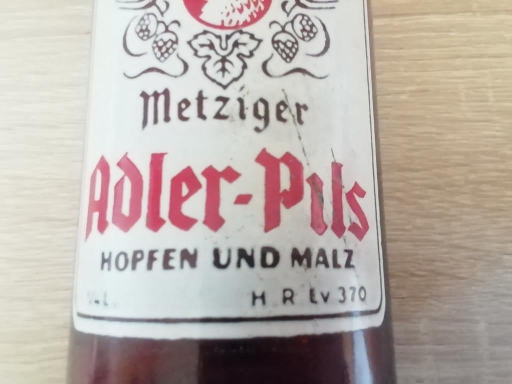 Bierflesje email? Adler-pils brouwerij Haacht, Verzamelen, Ophalen of Verzenden