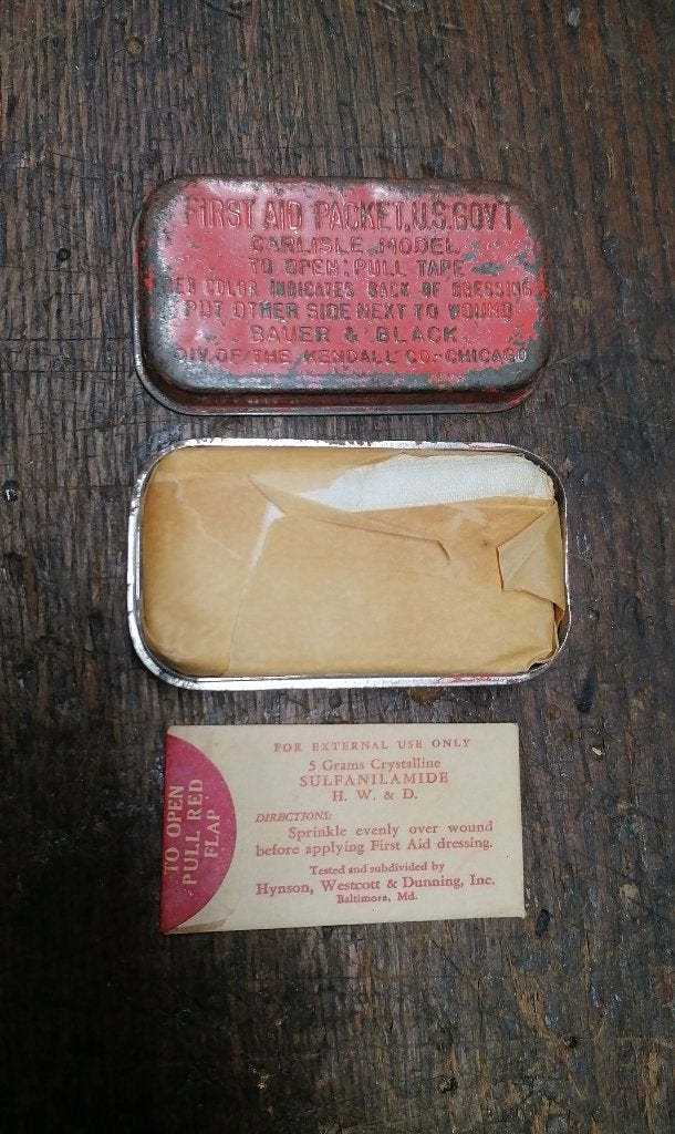 Pansement militaire US army WW2 carlisle sulfanilamide, Collections, Envoi, Autres, Autres types