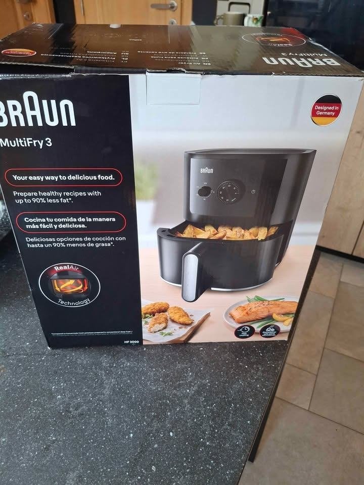 Friteuse Airfryer Braun MultiFry 3, Enlèvement, Neuf, Friteuse à air, Moins de 750 grammes
